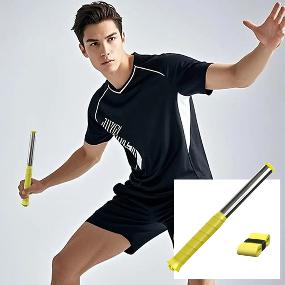 Badminton Forehand - อุปกรณ์ฝึกซ้อมแบดมินตัน 1 ชิ้น สำหรับฝึกซ้อมเดี่ยว ช่วยปรับท่าทางการตีลูกด้วยมือหน้าและมือหลัง อุปกรณ์ฝึกเพิ่มพลังสำหรับผู้เริ่มต้น