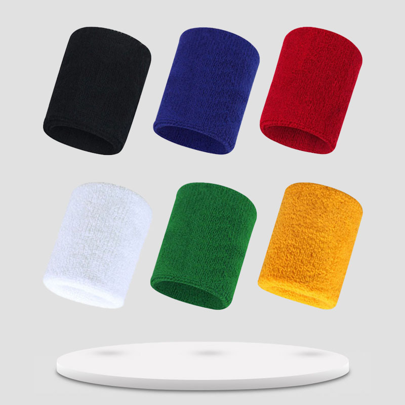 Wristband Pair Sweat - 1 คู่ผ้าฝ้ายสายรัดข้อมือสนับสนุนบาสเกตบอลสายรัดข้อมือ Wraps ผู้ชายเด็กฟิตเนสเทนนิสเหงื่อดูดซับ Breathable Gear