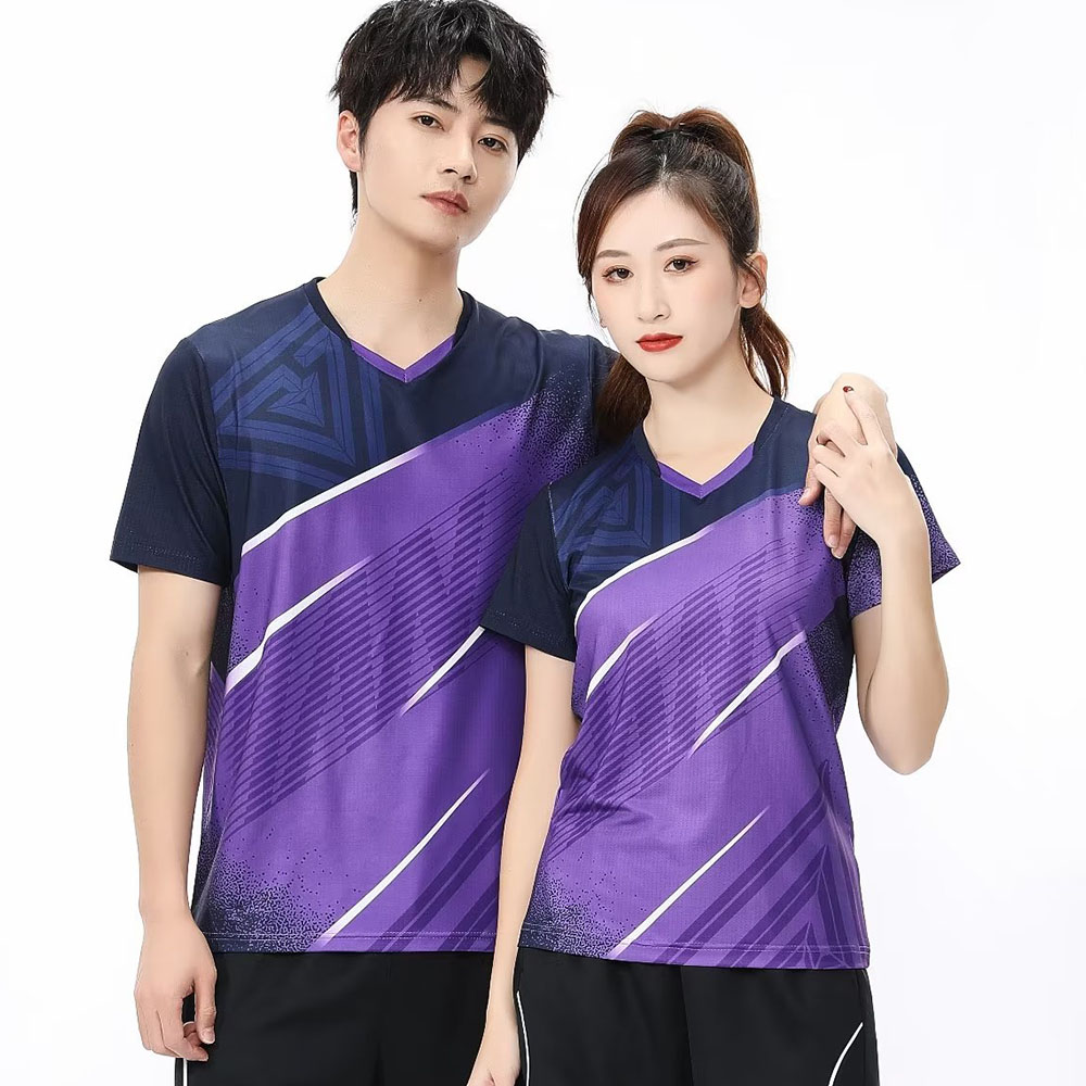 Badminton Wallpaper - เสื้อยืดผู้ชายผู้หญิงเทนนิสเด็กปิงปองแขนสั้น Baju atasan olahraga แห้งเร็วคู่ครอบครัววอลเลย์บอลแบดมินตันฤดูร้อน2023