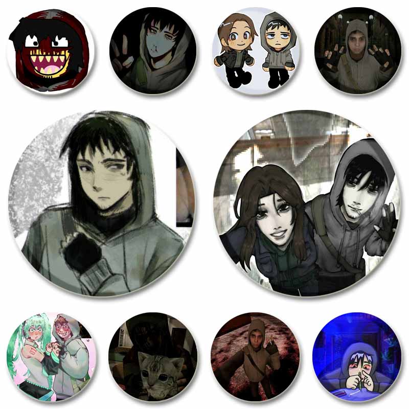 Badminton Meme - 32/58 มม.Cry of Fear เกมรูปปุ่ม Pins