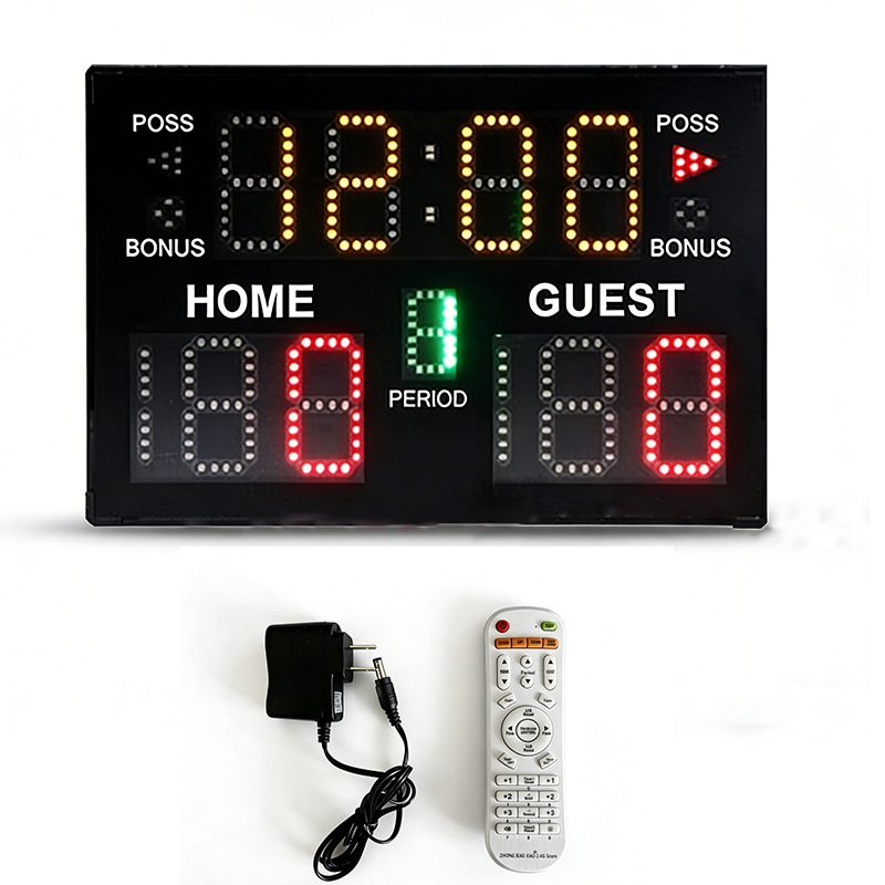 Badminton Score - เครื่องจับเวลาอิเล็กทรอนิกส์แบบพกพา ชาร์จไฟได้ สำหรับบาสเกตบอล แบดมินตัน ฟุตบอล กีฬาข้ามพรมแดน