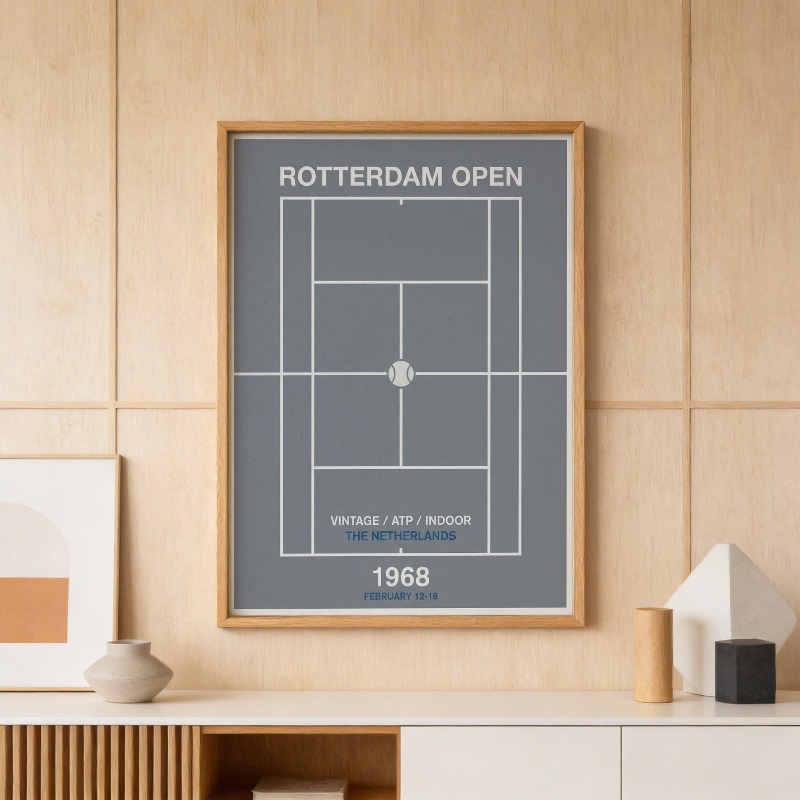 ภาพพิมพ์บนผ้าใบลายกราฟฟิตีแนวว - Badminton Poster บทวิจารณ์และราคา
