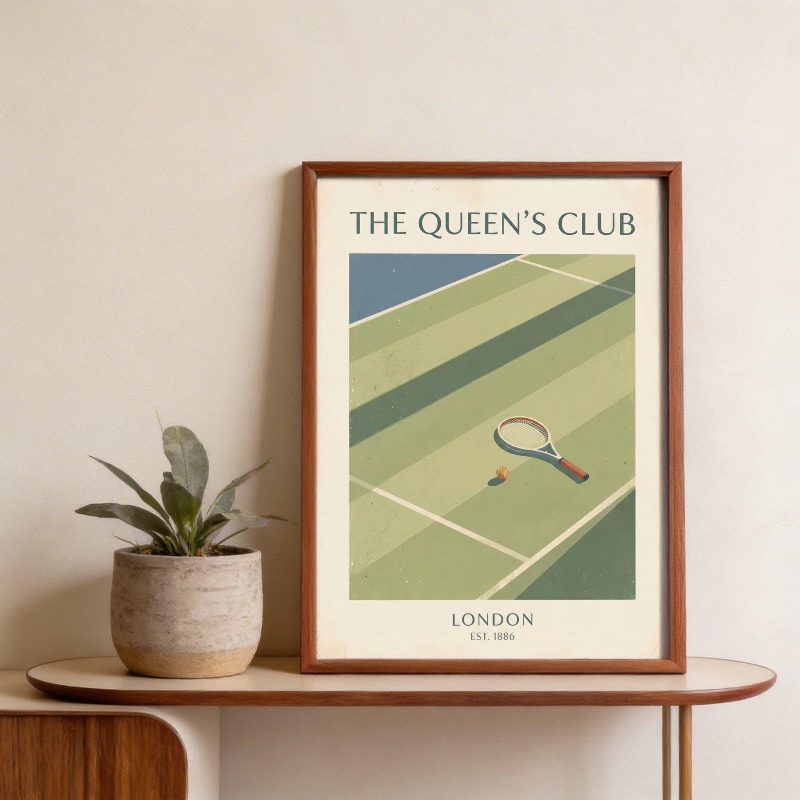 ภาพพิมพ์บนผ้าใบลายกราฟฟิตีแนวว - Badminton Poster บทวิจารณ์และราคา