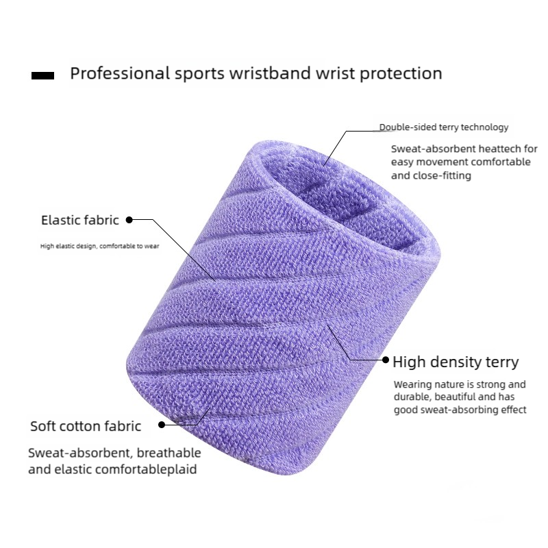 1 คู่ผ้าฝ้ายสายรัดข้อมือผู้ใหญ - Wristband Pair Sweat บทวิจารณ์และราคา