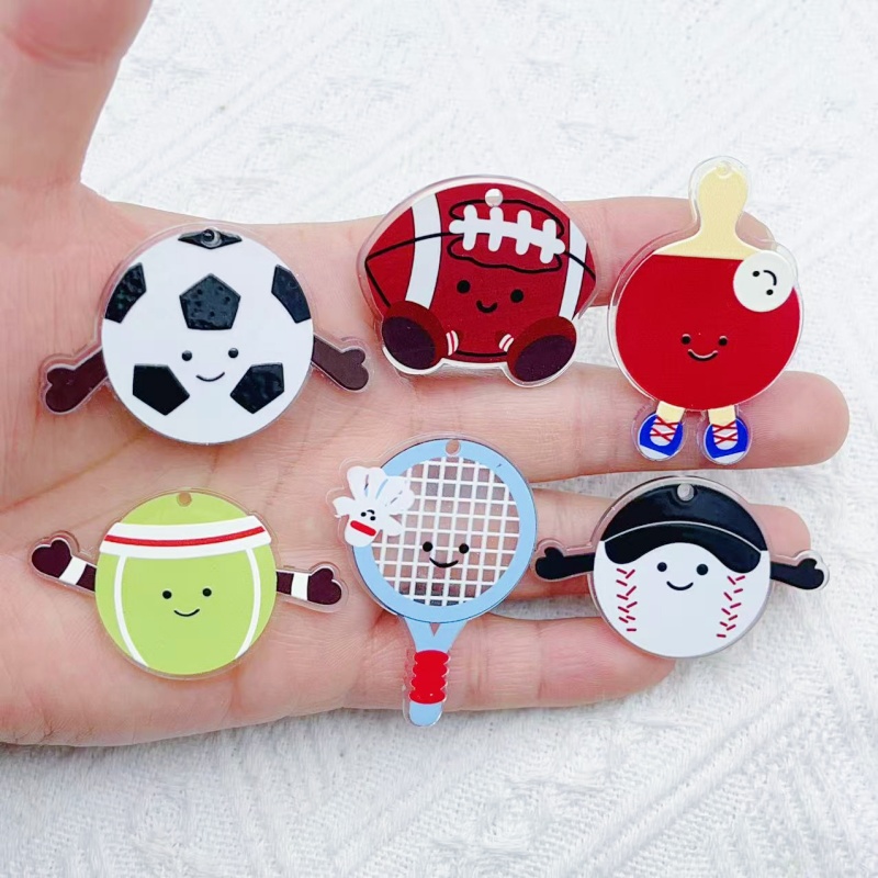 จี้อะคริลิกรูปอุปกรณ์กีฬา 10 ช - Badminton Date บทวิจารณ์และราคา