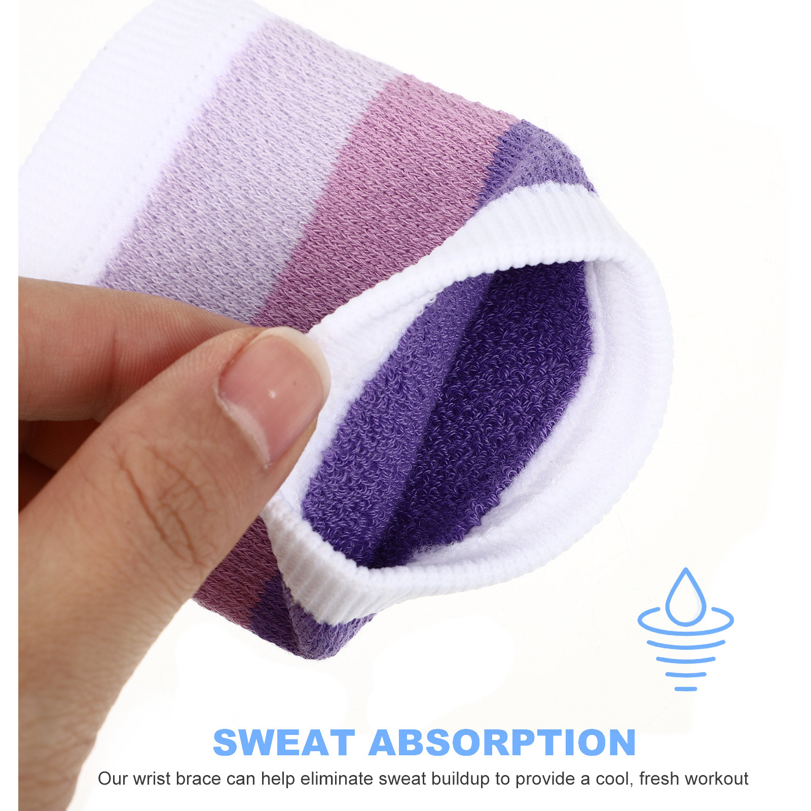 สายรัดข้อมือสำหรับเล่นกีฬา สีม - Wristband Pair Sweat บทวิจารณ์และราคา