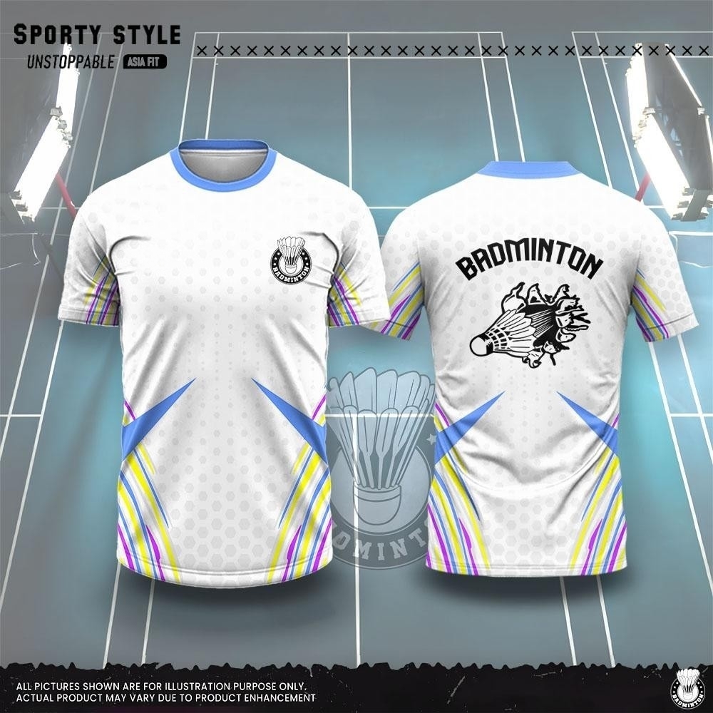 เสื้อยืดผู้ชายแฟชั่นลายพิมพ์ 3 - Badminton Wallpaper บทวิจารณ์และราคา