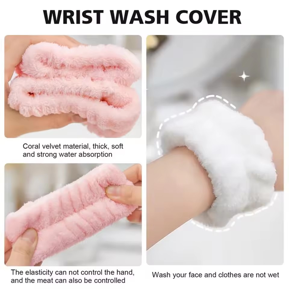แฟชั่น 2 ชิ้นคู่ล้างหน้าและสาย - Wristband Pair Sweat บทวิจารณ์และราคา