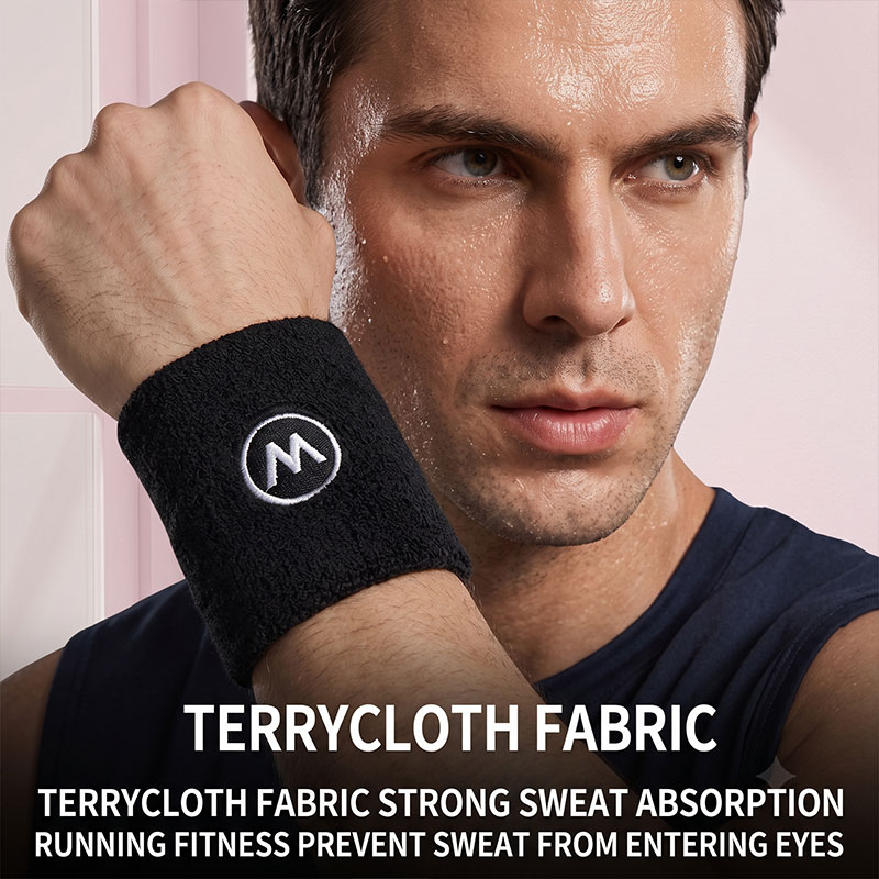สายรัดข้อมือสำหรับเล่นกีฬาแบบด - Wristband Pair Sweat บทวิจารณ์และราคา